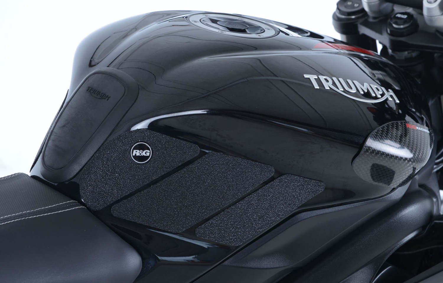 R&G Racing Tank Traction 6-Grip Kit for the Triumph Daytona 675 '06-'12 / Street Triple 765 RS/R/S '17-'22 / Street Triple RX '15-'16 R&G Racing Tank Traction 6-Grip Kit for the Triumph Daytona 675 '06-'12 / Street Triple 765 RS/R/S '17-'22 / Street Triple RX '15-'16